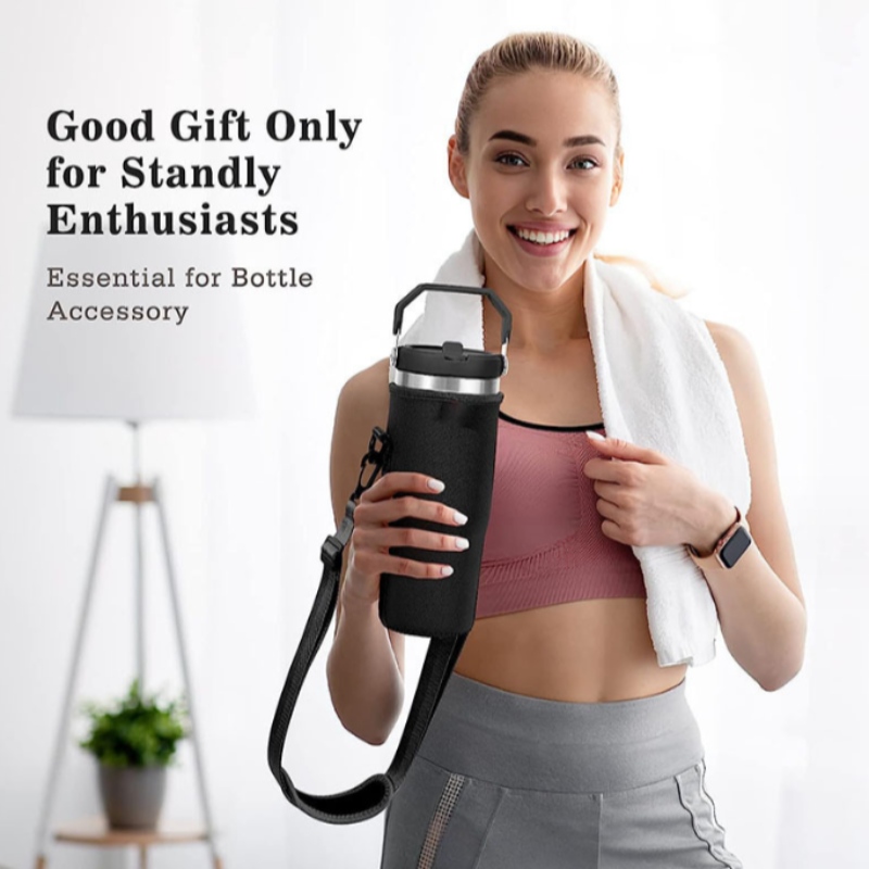 Insulator Buidéal Uisce Neoprene Málaí Iompróra Málaí Sleeve 40 Oz Tumbler Corn Corn Corn Sippy le Strap Gualainn