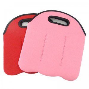 Fabraicneoprene mórdhíola 6 phacáiste beoirneoprene tote mála fíona dearg fíon dearg le haghaidh trá picnic